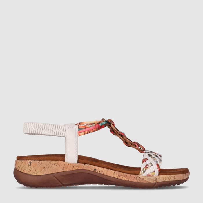 Sandalias - Blanco - Tacón: 5 cm