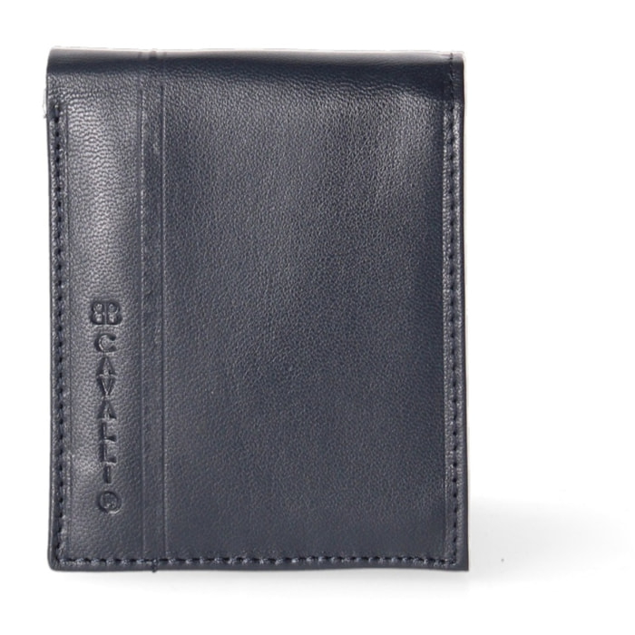 Portafoglio uomo in vera pelle - Modello False - Casual - 10.5 x 9.0 x 2.0 cm