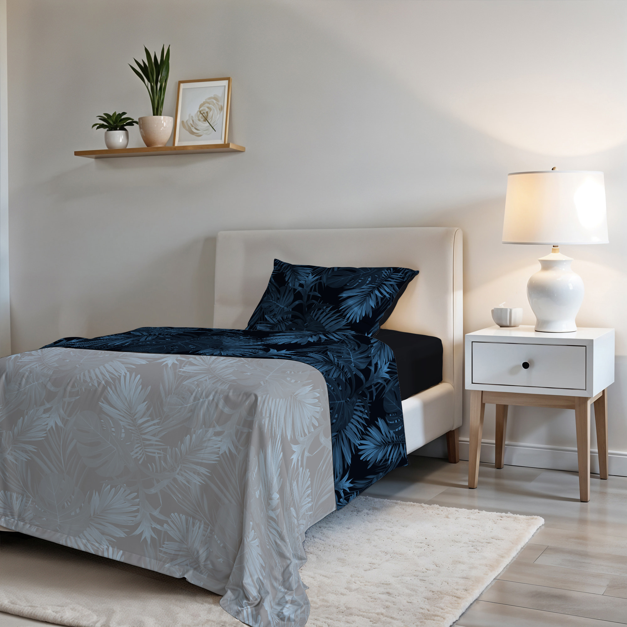 COMPLETO LETTO FASHION, 100% Microfibra, No Stiro - BANSHEE