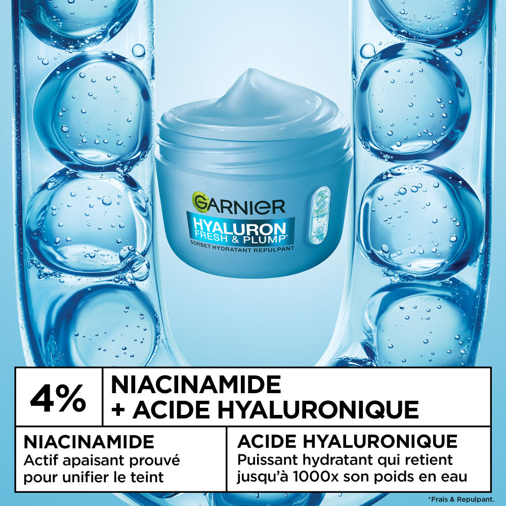 Garnier SkinActive Hyaluron Crème Sorbet Hydratante Repulpante - 85ml