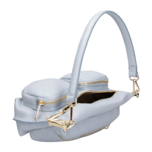 Borsa a spalla da donna In Vera pelle Made in Italy 27x14x8 cm