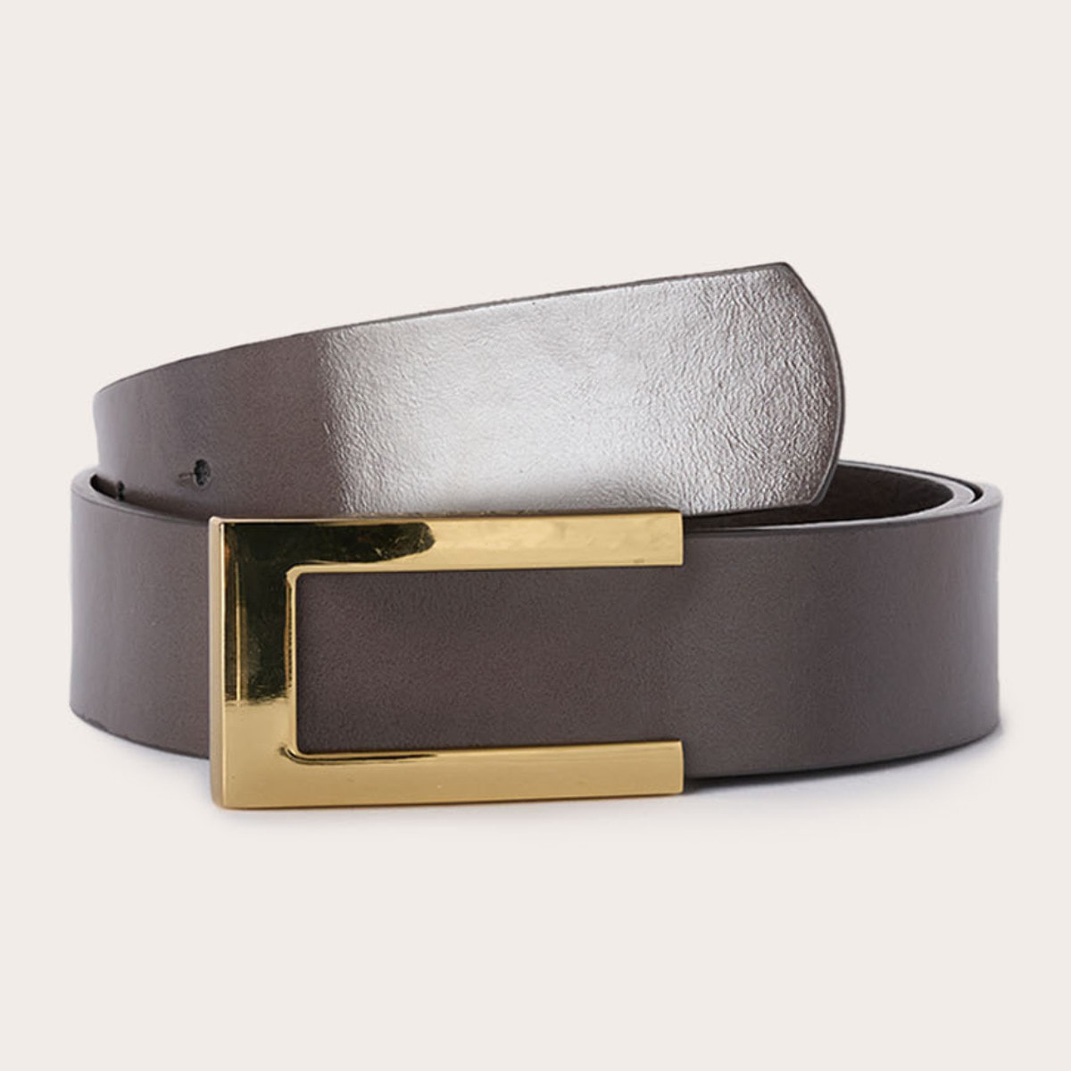 Motivi - Cintura con fibbia rettangolare - Marrone