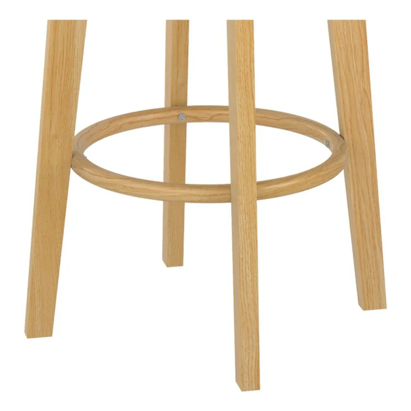 Lot de 2 tabourets pour îlot central 66 cm en tissu beige - Vahina