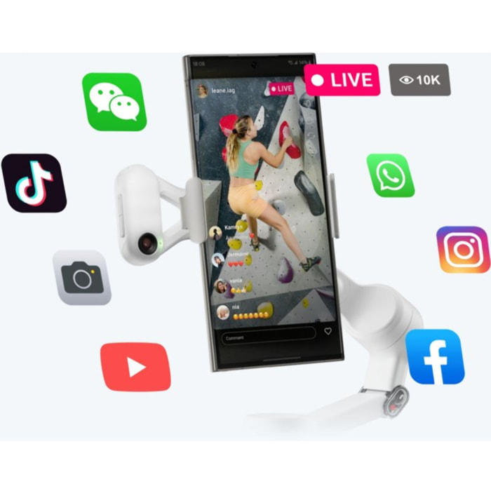 Stabilisateur INSTA360 Flow 2 AI Tracker Bundle Summit White