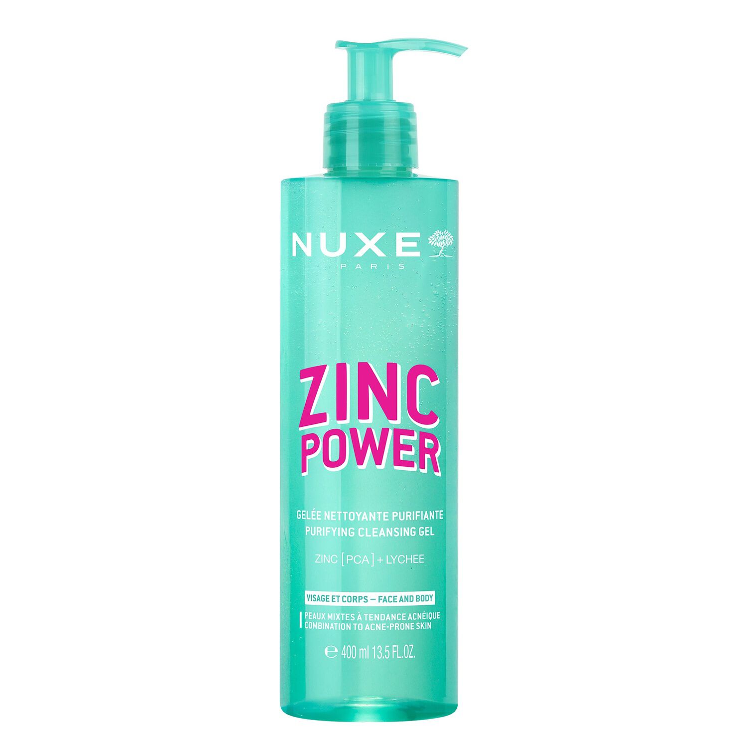 Zinc Power - Gelée Nettoyante Purifiante 400 ml