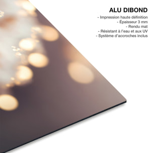 Tableau floral Fleurs scintillantes Tableau alu Dibond