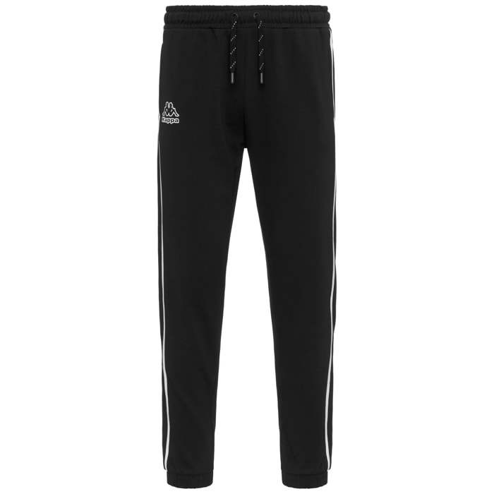 Kappa - Pantalones Hombre Negro - Logo Ibesco