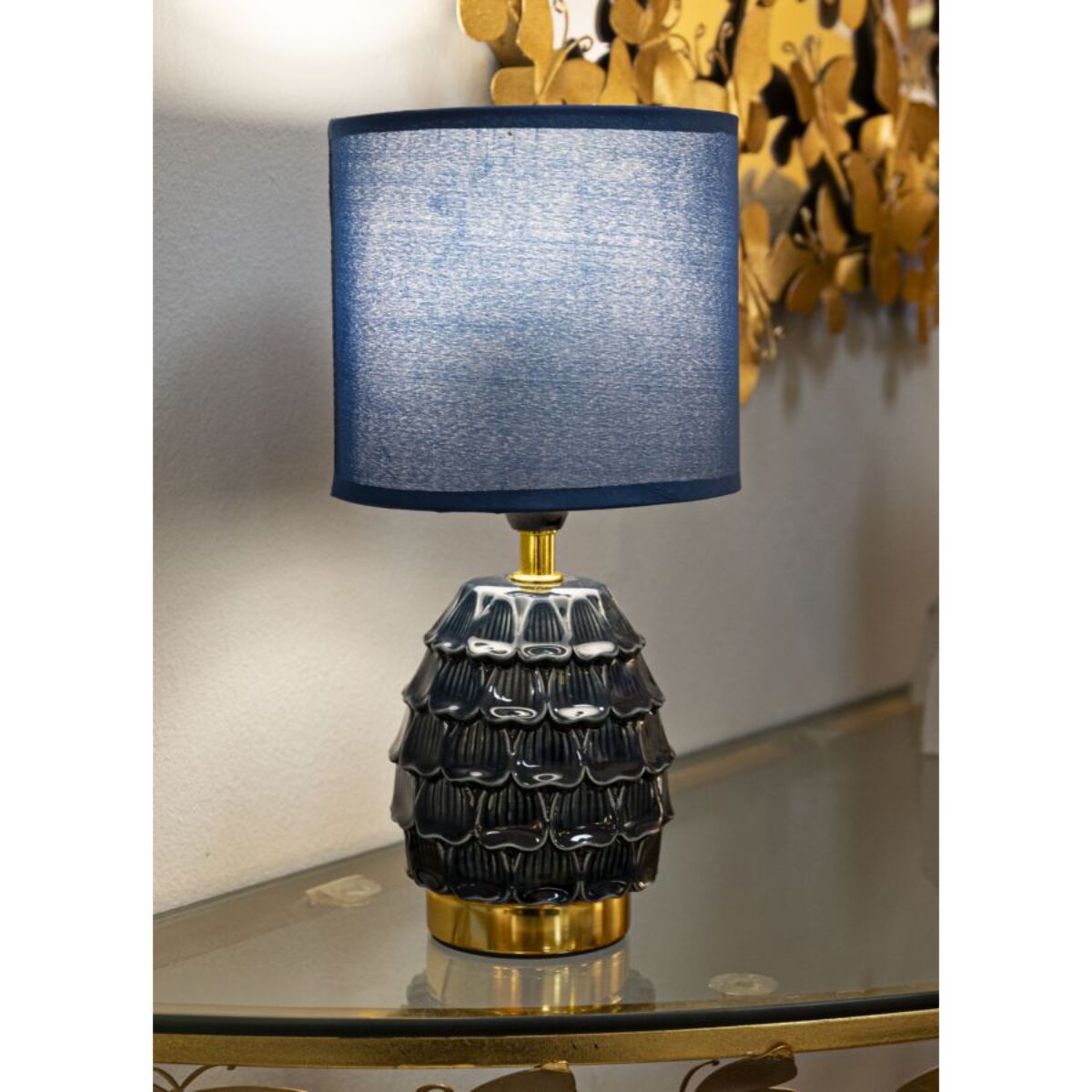 LAMPADA DA COMODINO PIGNY BLU CM Ø 15X30,5