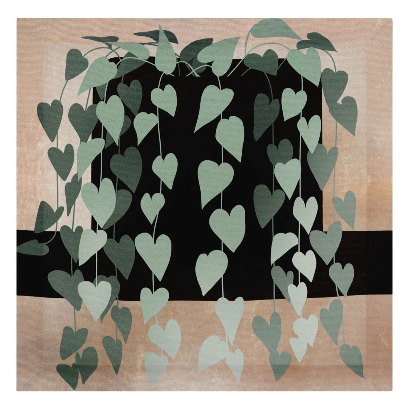 Toile imprimée "Jennifer" 28x28cm multicolore