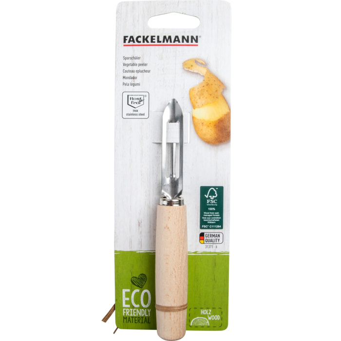 Couteau éplucheur de type économe 15 cm Fackelmann Eco Friendly