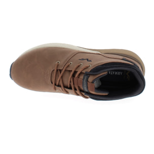 Armata di Mare Scarpe Uomo Sneakers Mid Stringate con Soletta Rimovibile in Memory Foam AMU W24N622 Cognac