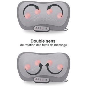 Coussin massant chauffant ESSENTIELB rechargeable eden