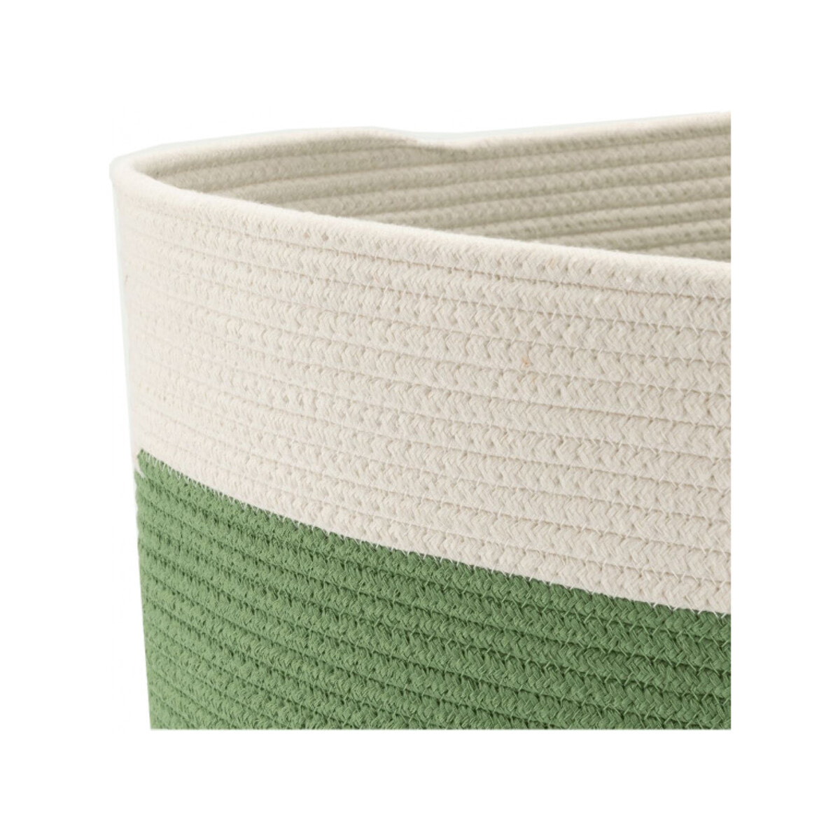 Panier de rangement bicolore oval L55xL30xH35 cm - LOUNI