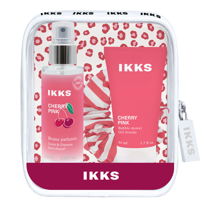 Cherry Pink Wild - Coffret Brume Parfumée 100ml + Gel Douche 50ml et Chouchou