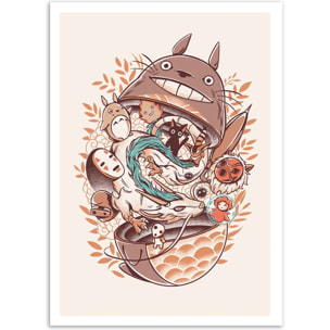 Affiche - Ghibli's Matryoshka - Ilustrata