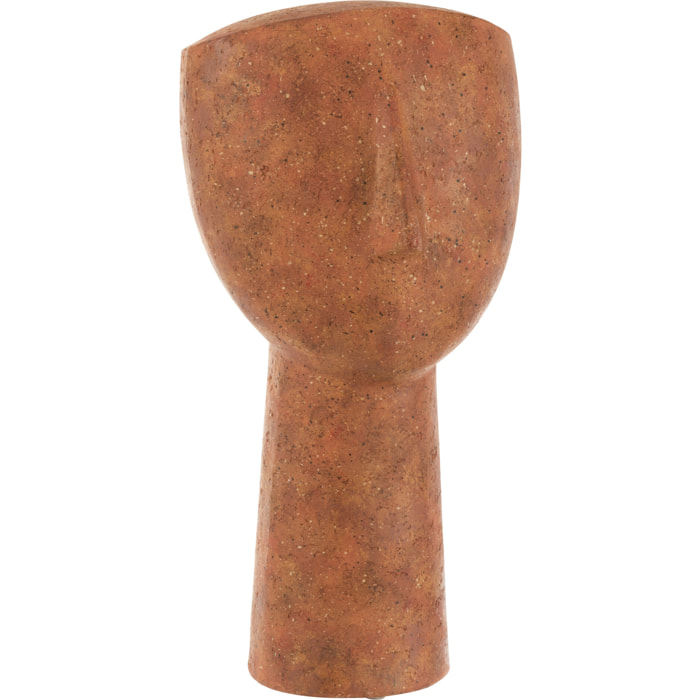 J-Line décoration Personnage Leo - polyrésine - terracotta