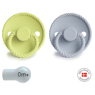 Frigg Pack 2 Chupetes Block Silicona Rope