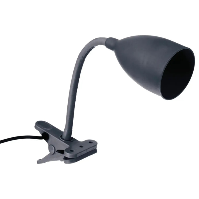 Lampe pince "Sily" - silicone - bleu orage H43 cm