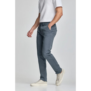 Pantaloni chino slim Moore blu denim