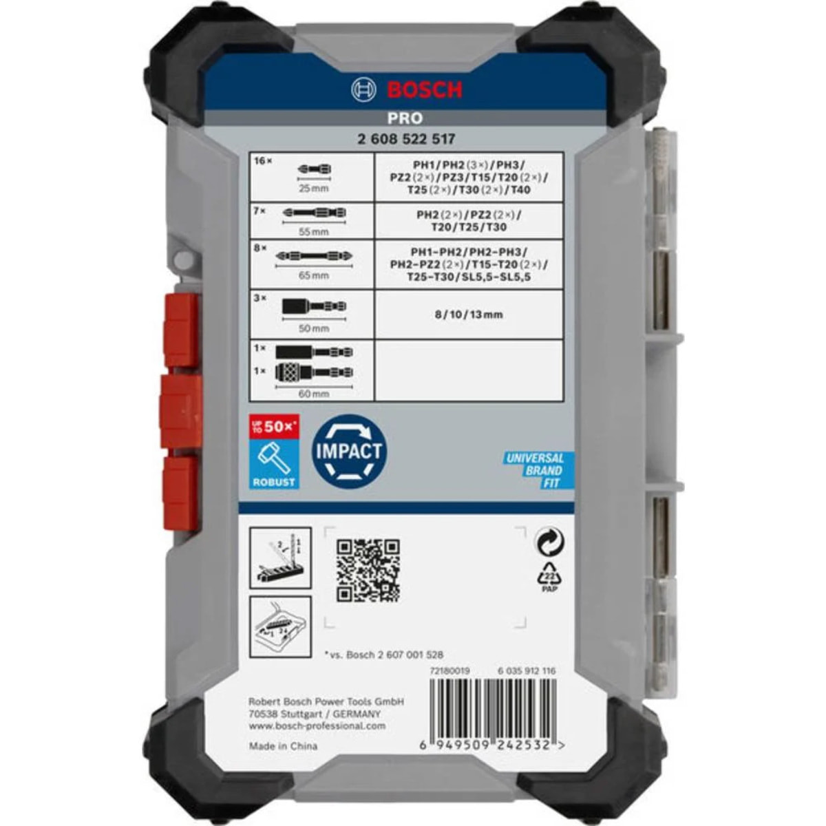 Jeu d'embouts de vissage PRO impact, 36 pcs. - BOSCH - 2608522517