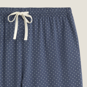 Pantalón de algodón punto topos Mimit color azul oscuro 100% Algodón