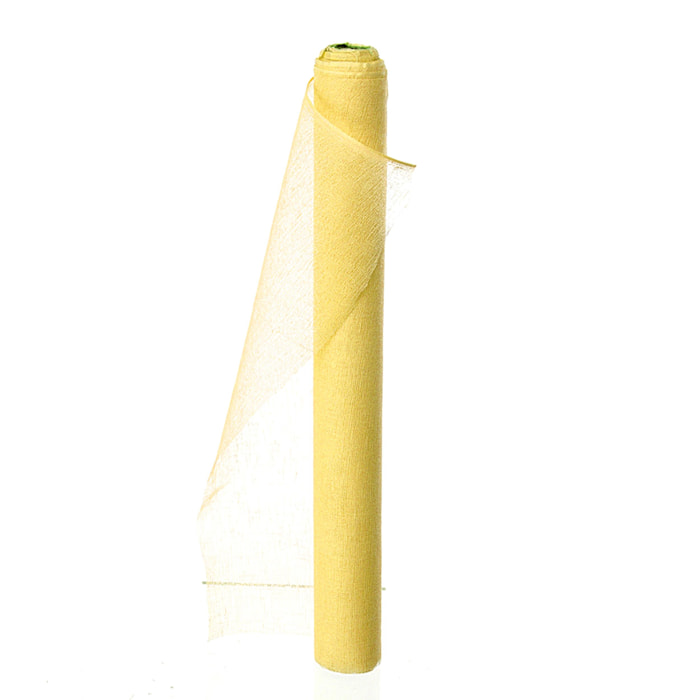 Bobina Cotone 50 Cm 9 Mt - Pezzi 3 - 900X50X0,01cm - Colore: Giallo - Bianchi Dino - Decorazioni Varie