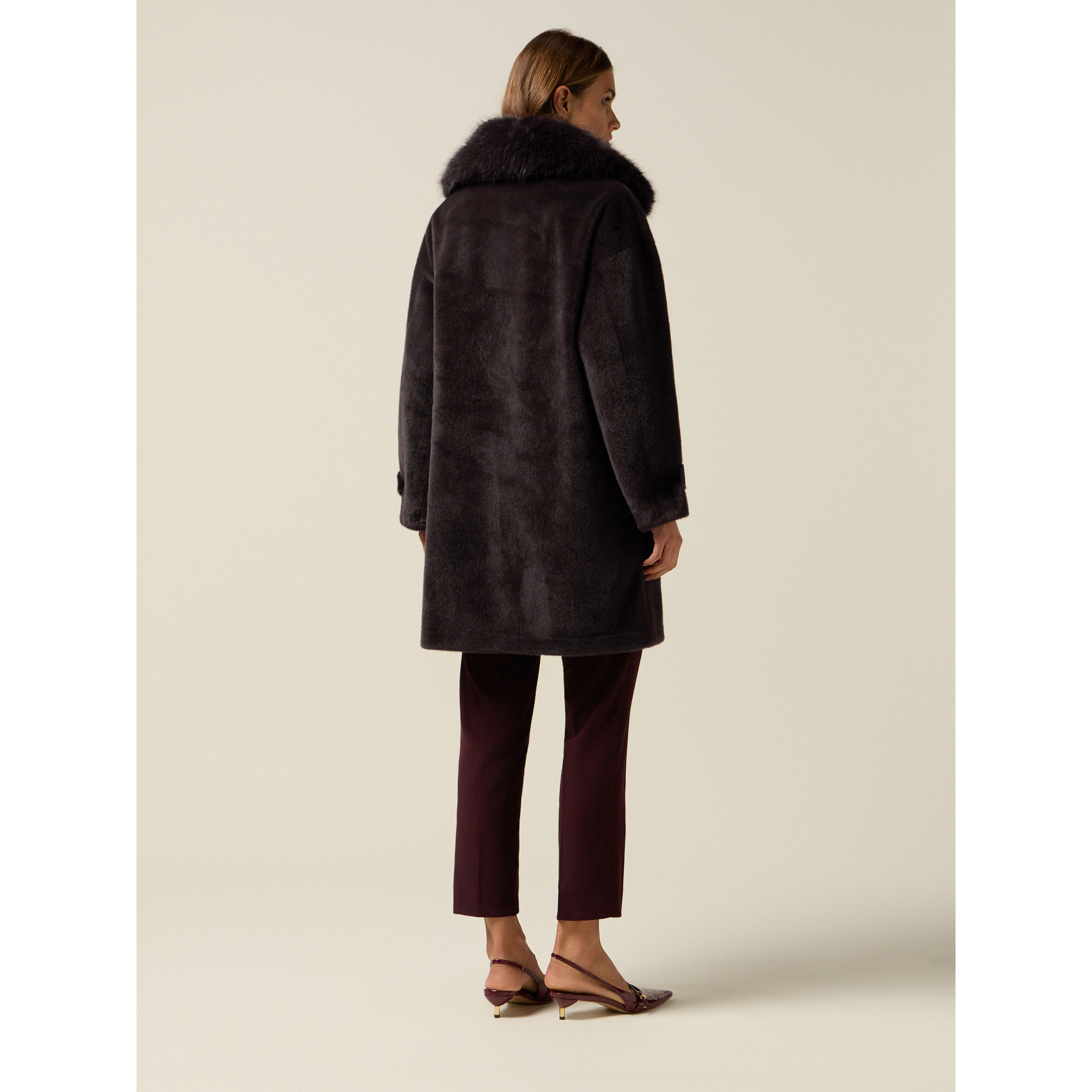 Oltre - Cappotto in tessuto morbido - Grigio