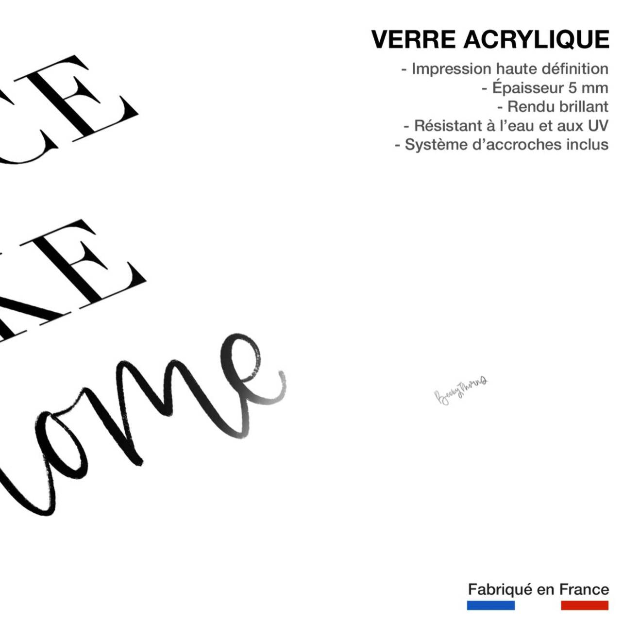 Tableau no place like home Tableau plexiglas