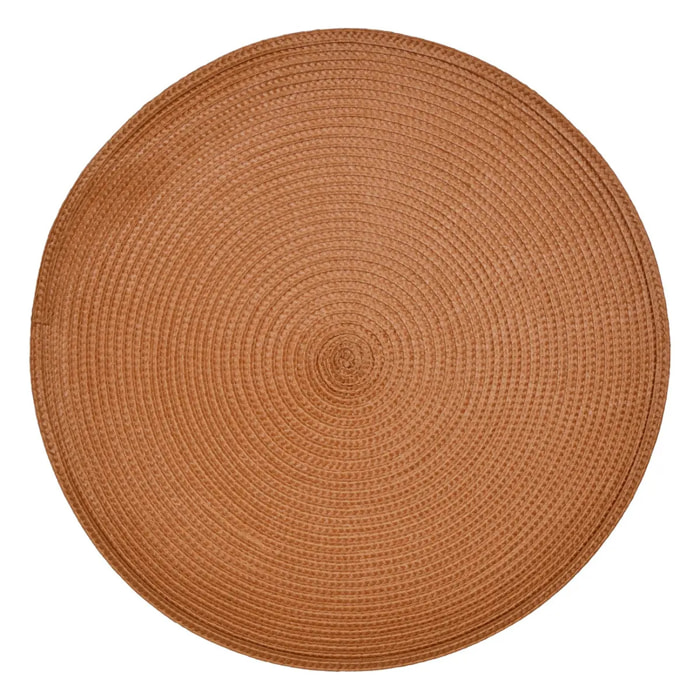 Set de table Tresse terracotta D38xH0,1cm
