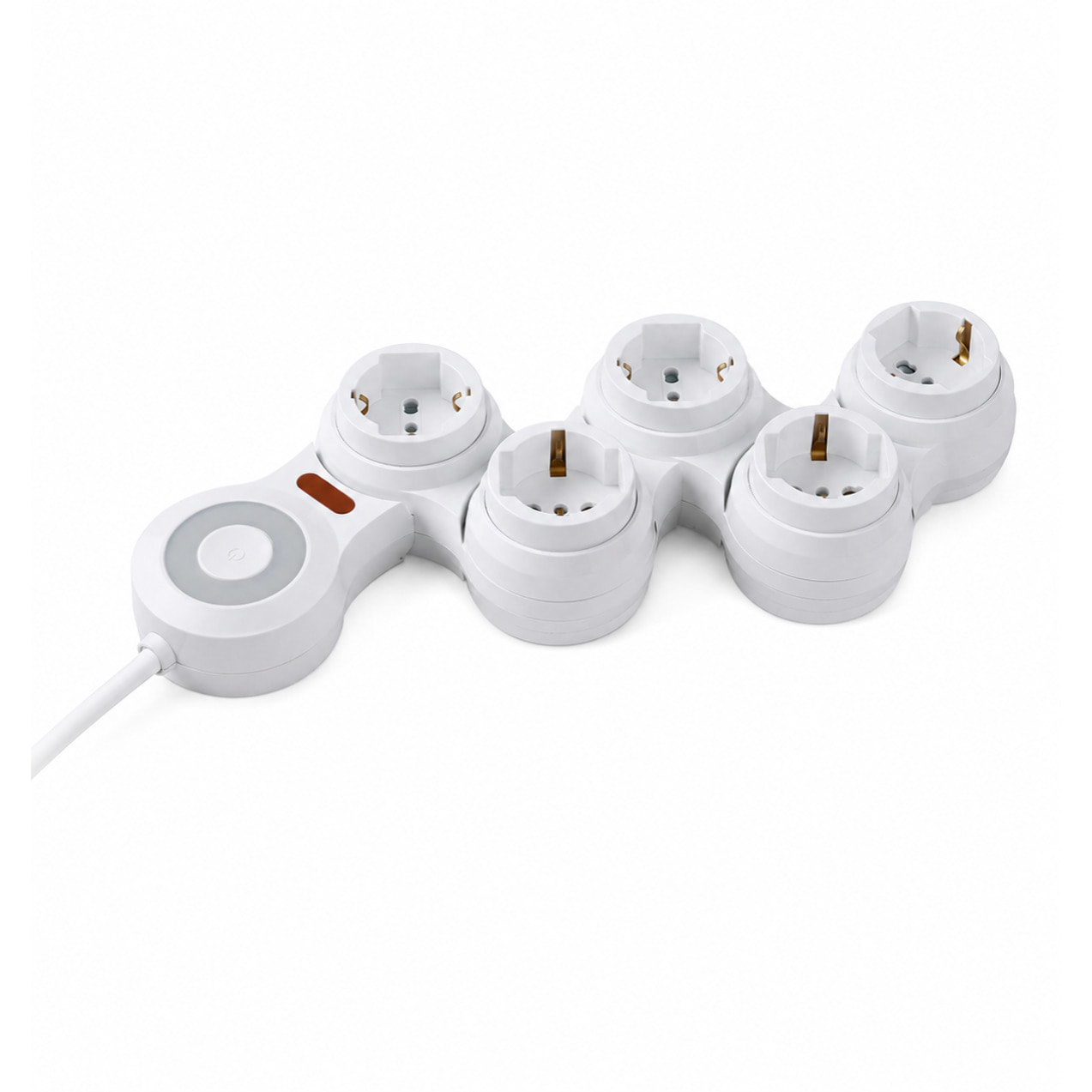 OMEGA Multipresa Snodabile Flexi 5 Prese Bipasso/Schuko P40 1.8mt