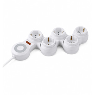 OMEGA Multipresa Snodabile Flexi 5 Prese Bipasso/Schuko P40 1.8mt