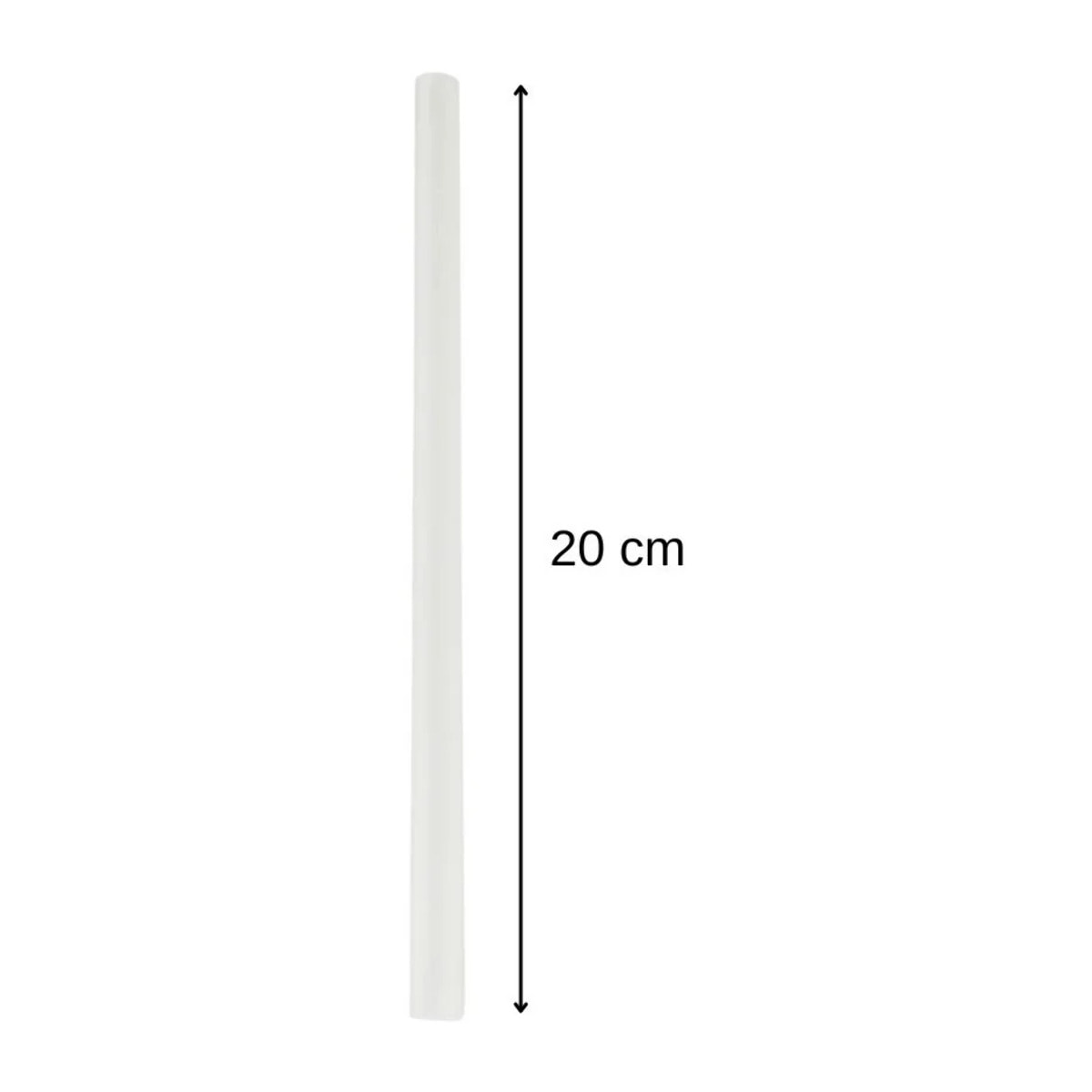 Lot de 8 pailles transparentes et réemployables en plastique 20 cm Fackelmann Bar Concept