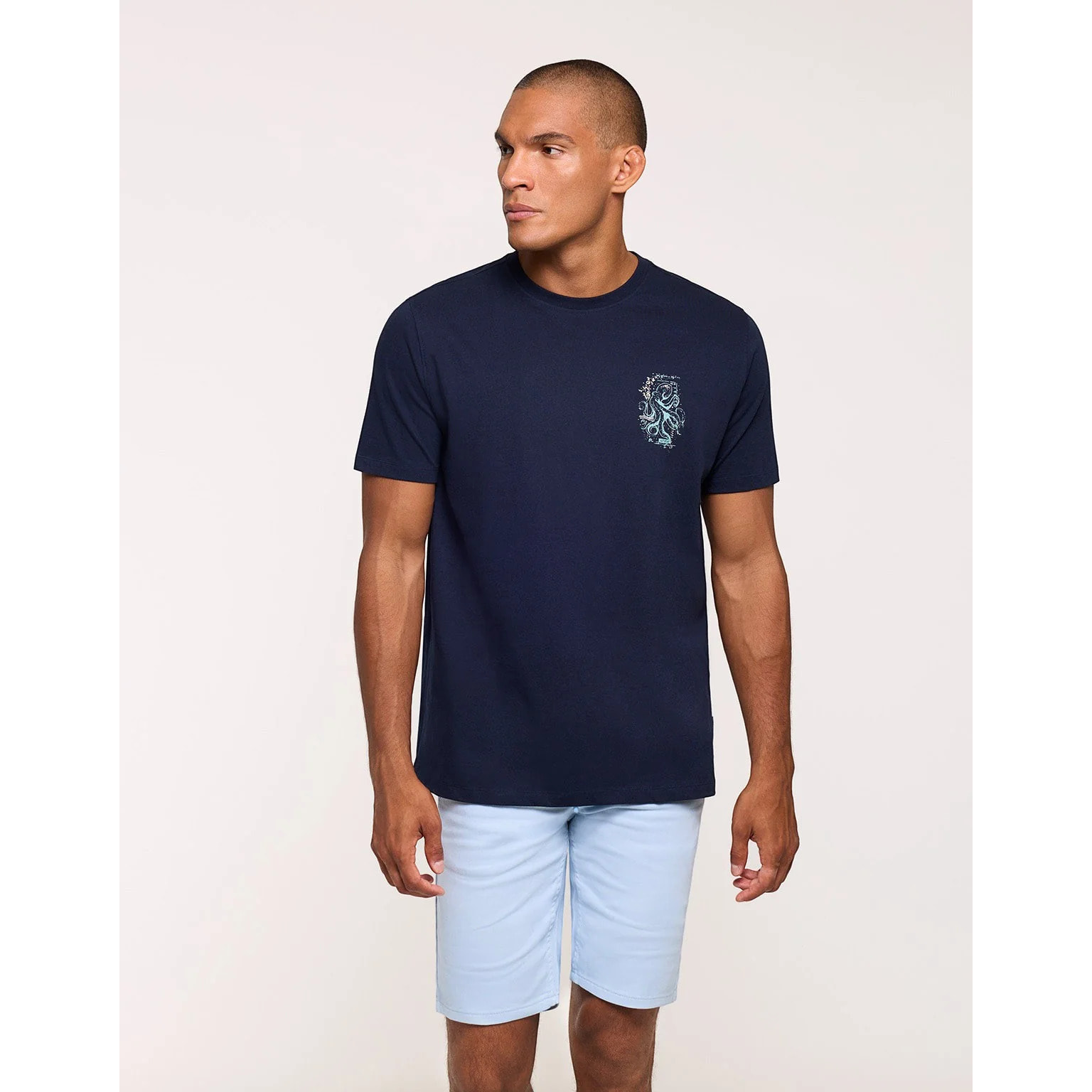 Camiseta Manga Corta Azul Marino - Jones