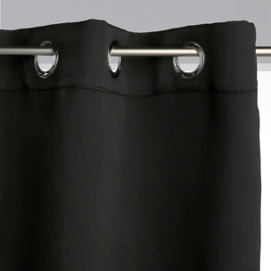 Rideau occultant noir 140x260cm