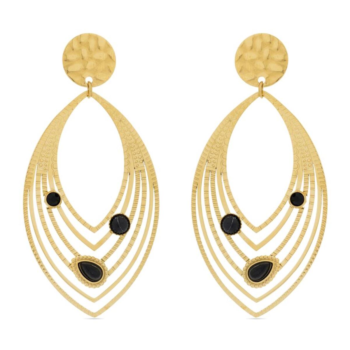 Pendientes Lux by Lux acabadoss oro 18k