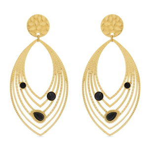 Pendientes Lux by Lux acabadoss oro 18k