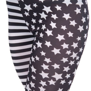 Legging lineas y estrellas gris