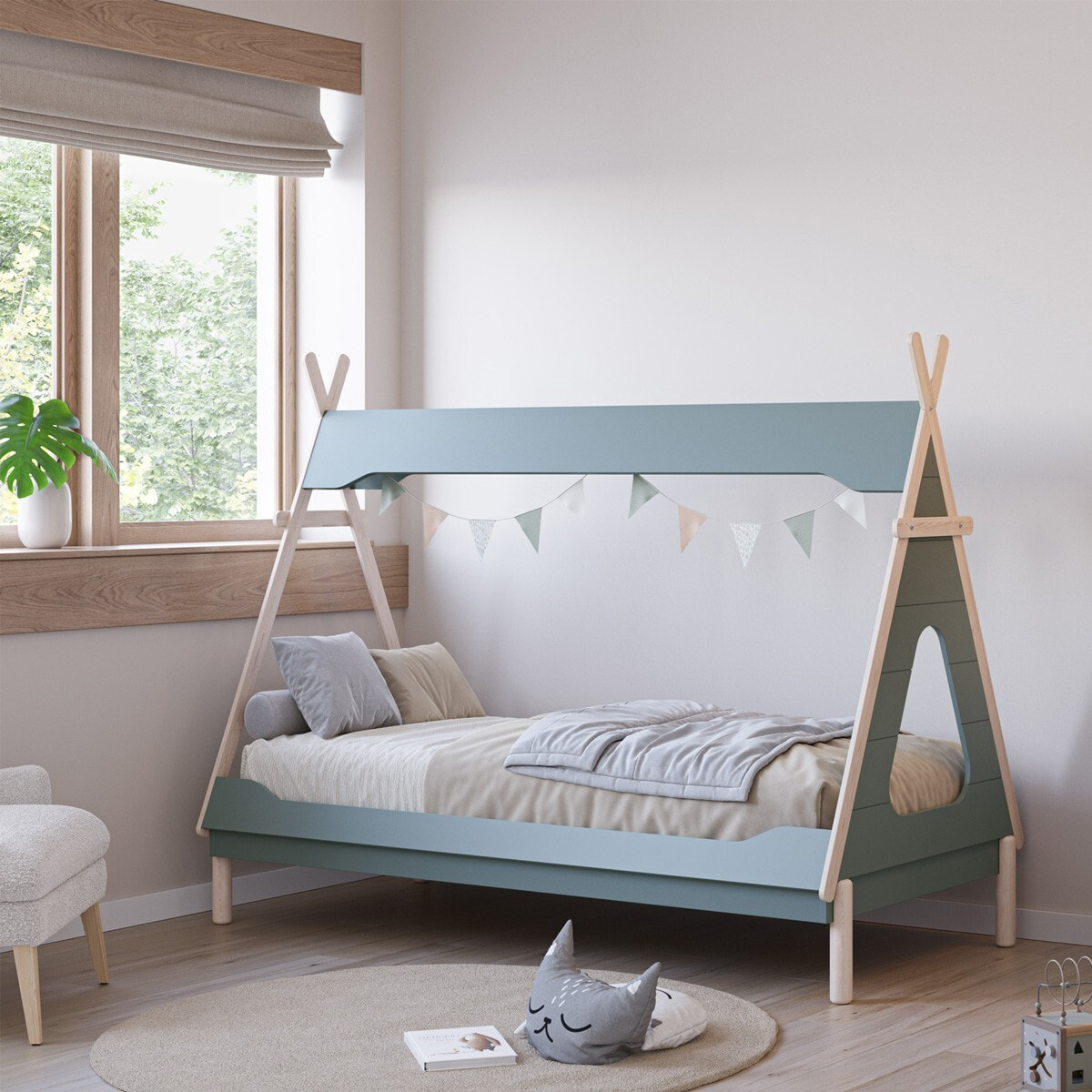 Lit tipi enfant en bois - TOTEM