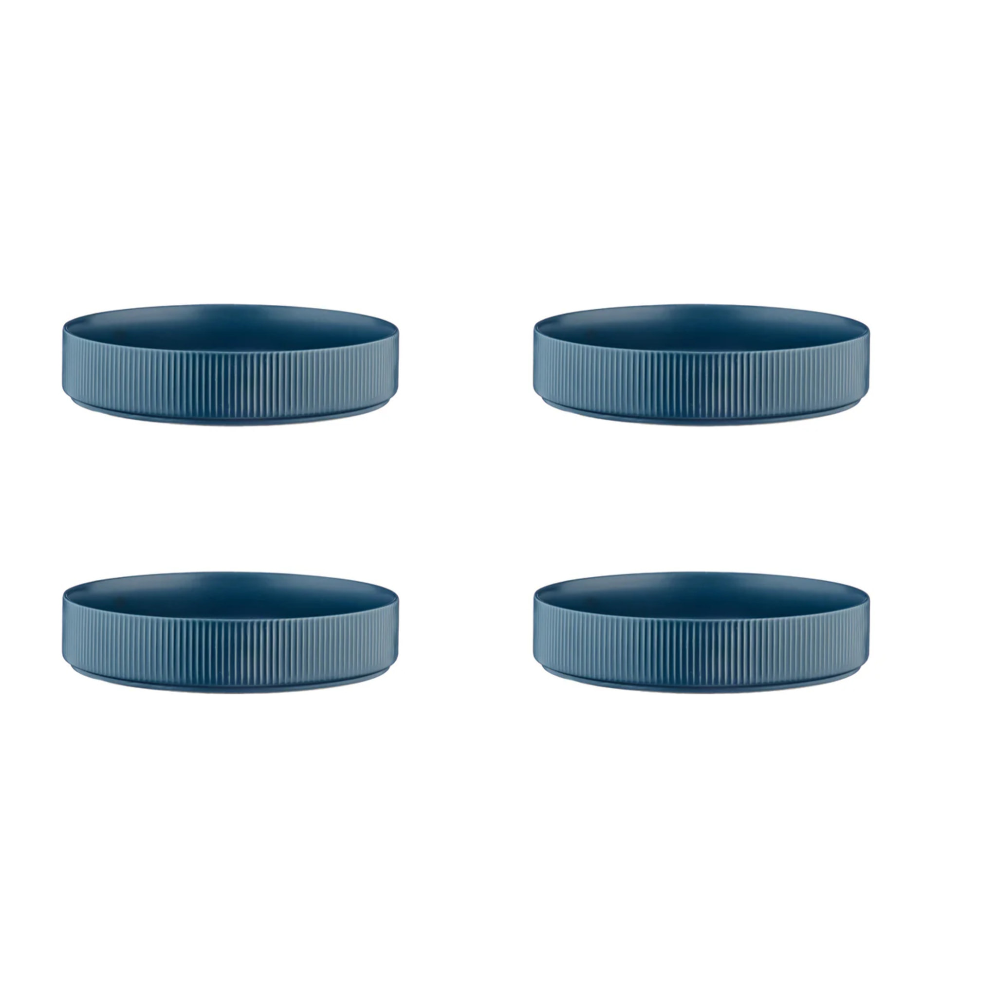 Assiette creuse SCANDI Ø21,5cm - 4 pièces - Marine