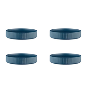 Assiette creuse SCANDI Ø21,5cm - 4 pièces - Marine