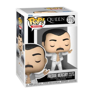 Queen Pop! Rocks Vinile Figura Freddie Mercury (i Was Born To Love You) 9 Cm Funko