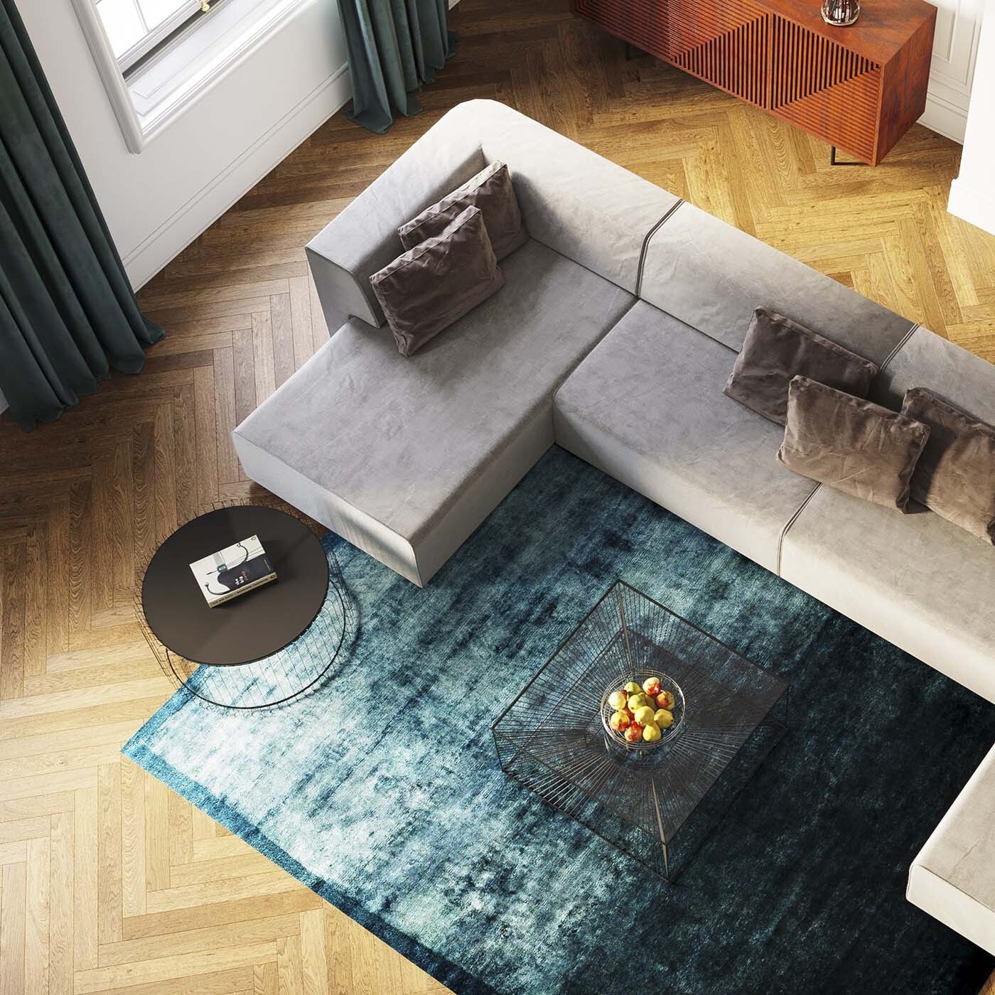 Méridienne d'angle canapé Infinity gris Kare Design