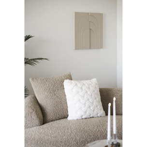 Ina Pannello Murale in Rilievo Beige 60x60 cm