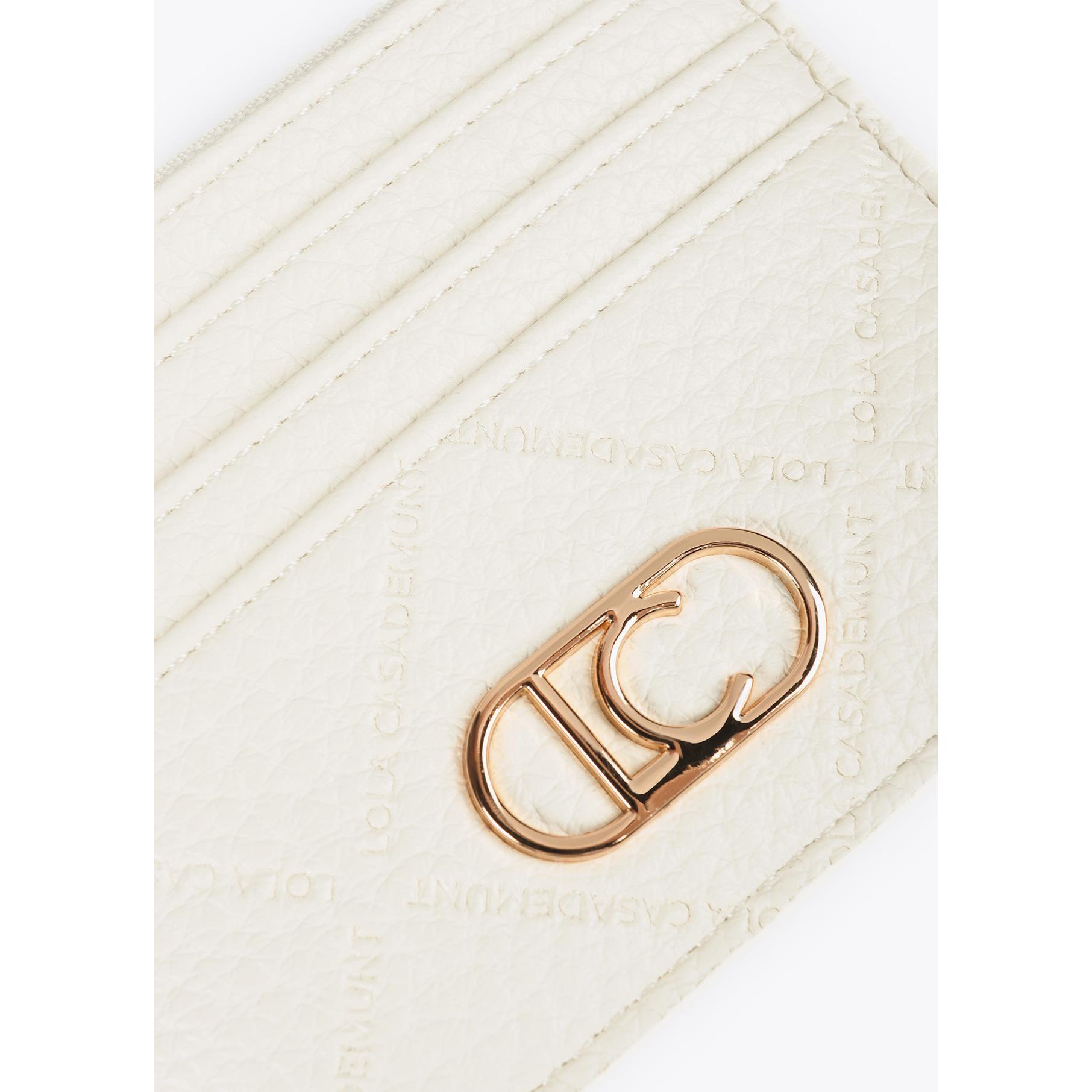 Portatessere monogramma a rombi