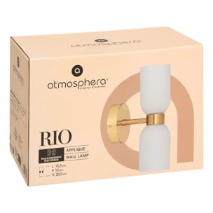 Applique murale Rio blanc 15,3x10cm