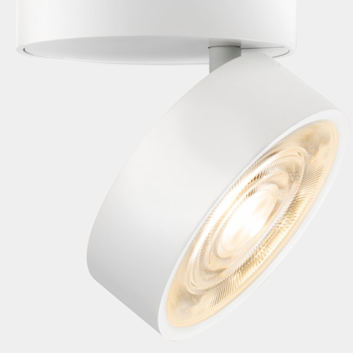 LEDS C4 Proyector Kiva Surface Ø75mm 7.8 Blanco cálido - 2700K CRI 90 18.9º PHASE CUT Blanco 458lm