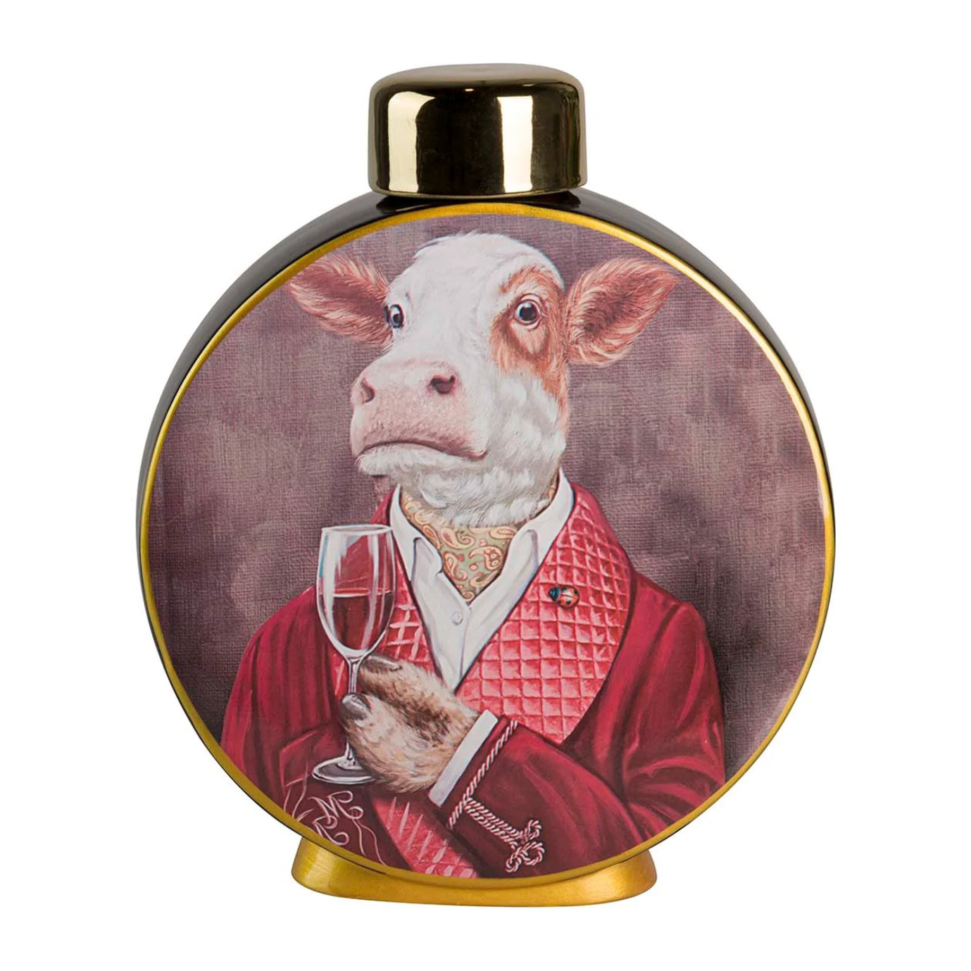 Tibor Cerámica Vaca 23x8x28 Cm