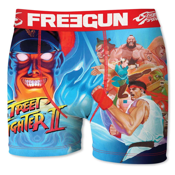 boxer unitario infantil street fighter freegun -