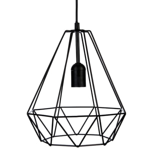 Lámpara de techo suspensión de cable negro