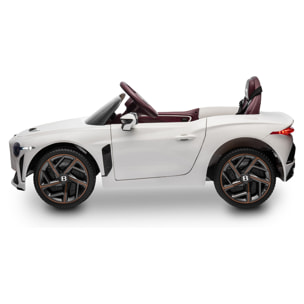 Coche de bateria BENTLEY BACALAR WHITE vehículo eléctrico infantil 12V NIÑOS +3 años
